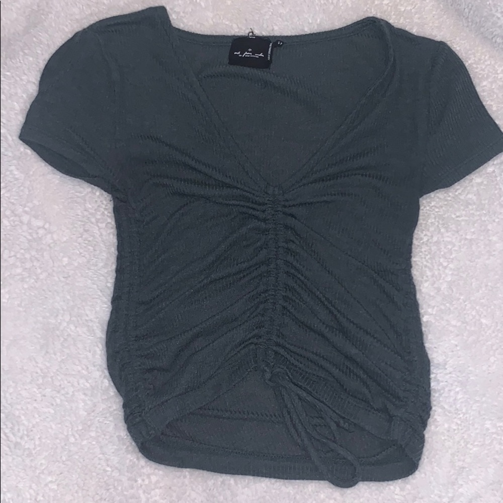 Crop top cinched top